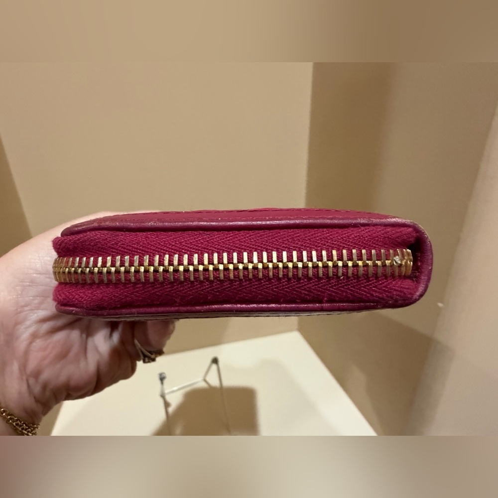 Prada Quilted Raspberry 3/4 Soft Calf Wallet - Picture 4 of 15